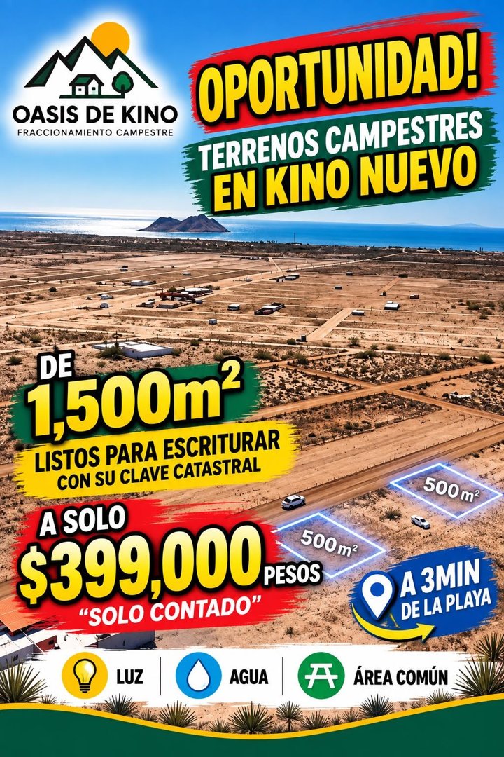Anuncio de El Paraiso De kino Asesor Rodrigo Ruiz: Terrenos campestres