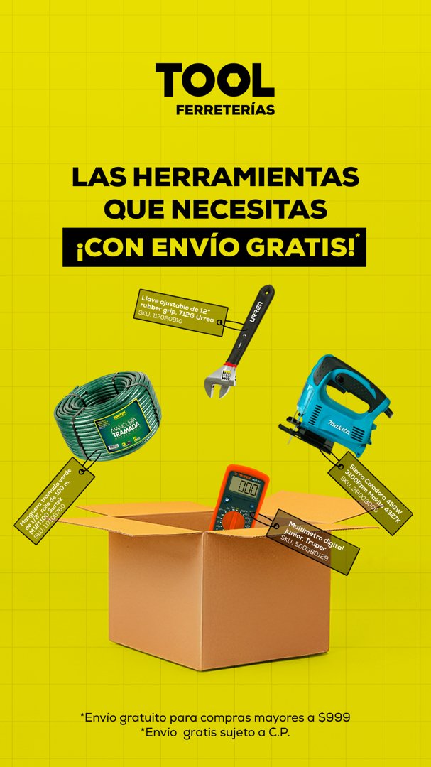 Anuncio de TOOL Ferreterías: Venta de herramientas