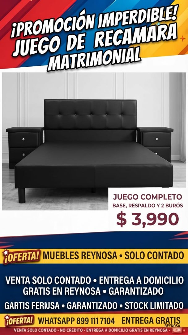 Anuncio de Muebles Economicos luis garcia: Juego de recámara matrimonial
