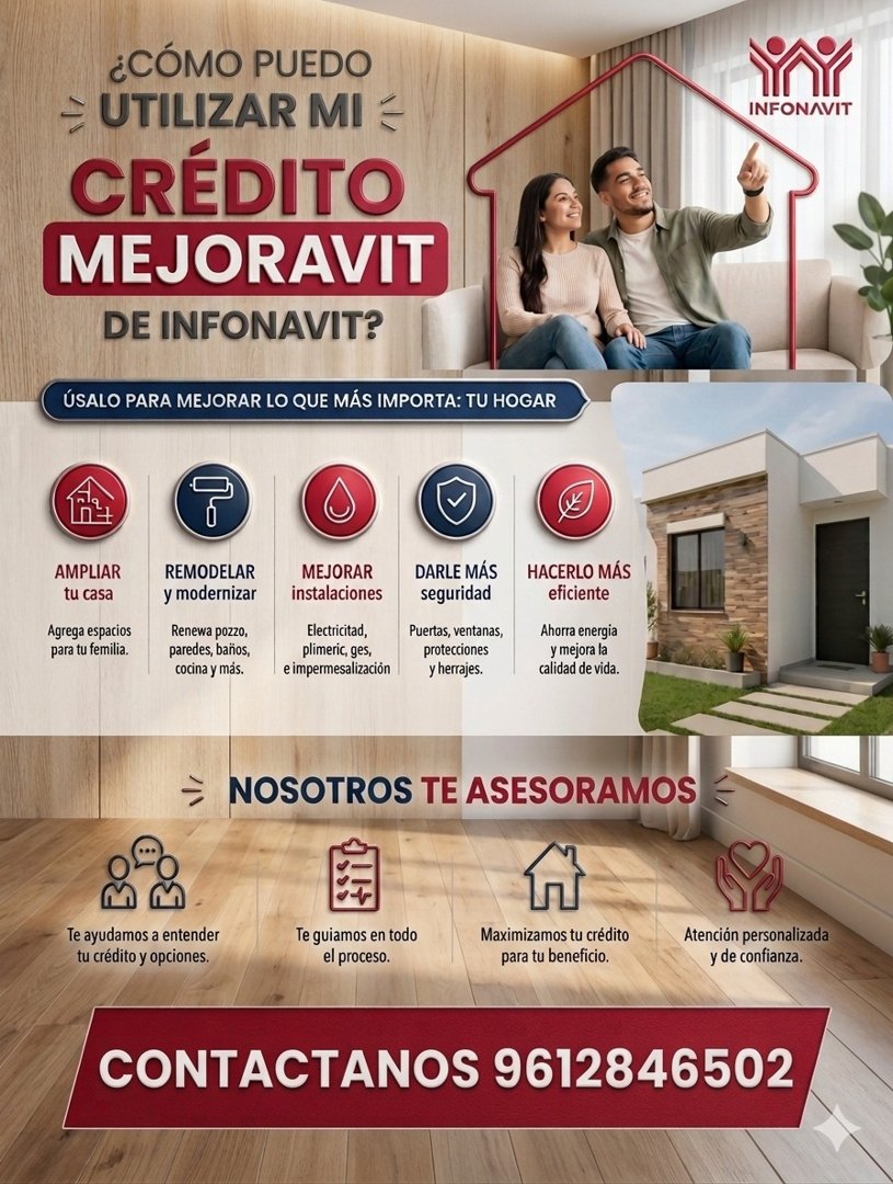 Anuncio de CideOz: Crédito Mejoravit de Infonavit