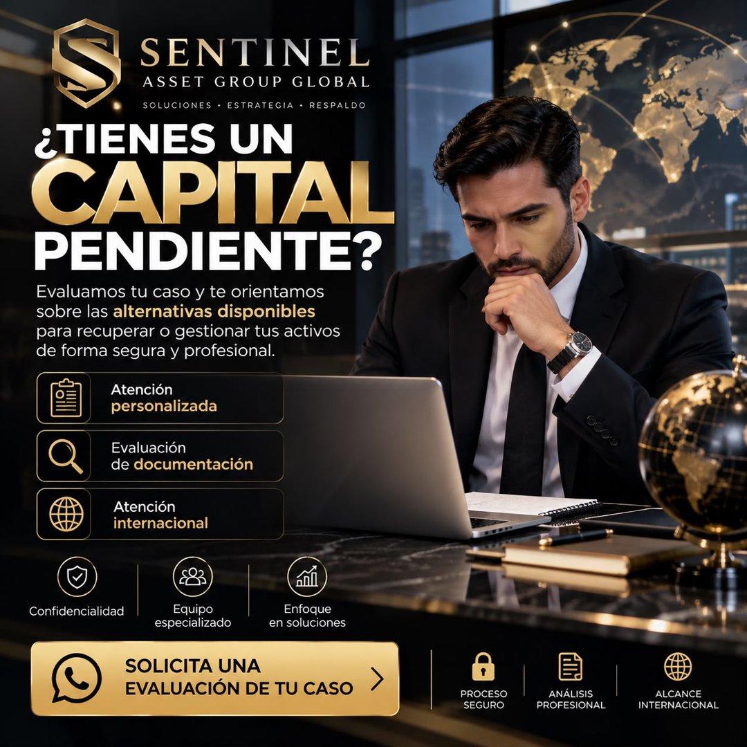 Anuncio de Sentinel Asset Group Global: asesoría para recuperar o gestionar activos