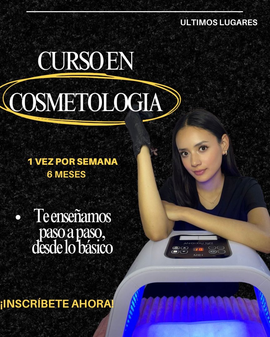 Anuncio de Serenity Beauty Center Morelia: curso de cosmetología