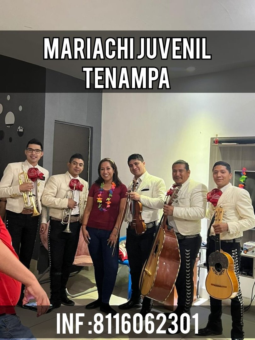 Anuncio de Mariachi Juvenil Tenampa: grupo musical