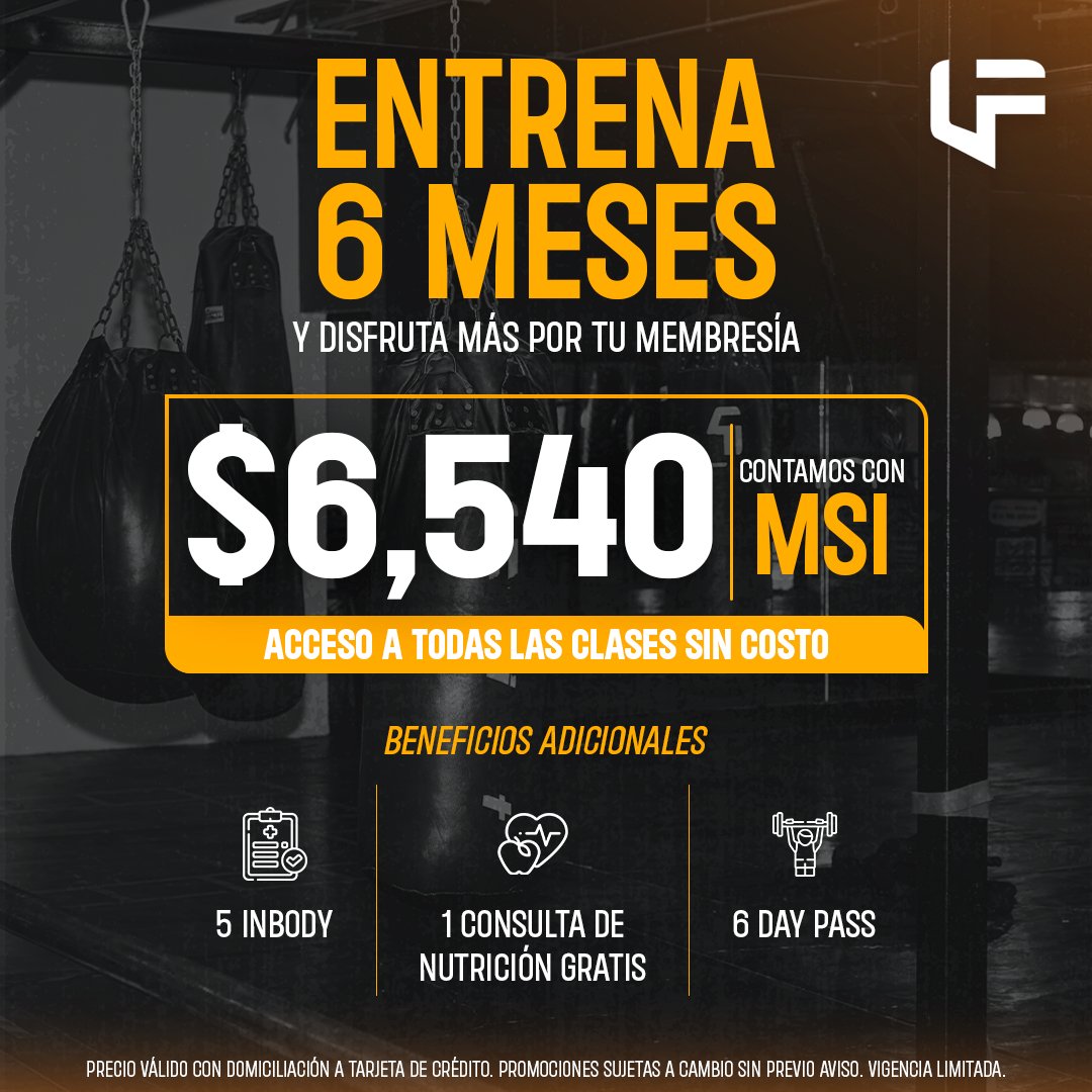 Anuncio de VidaFit Gym: membresía semestral