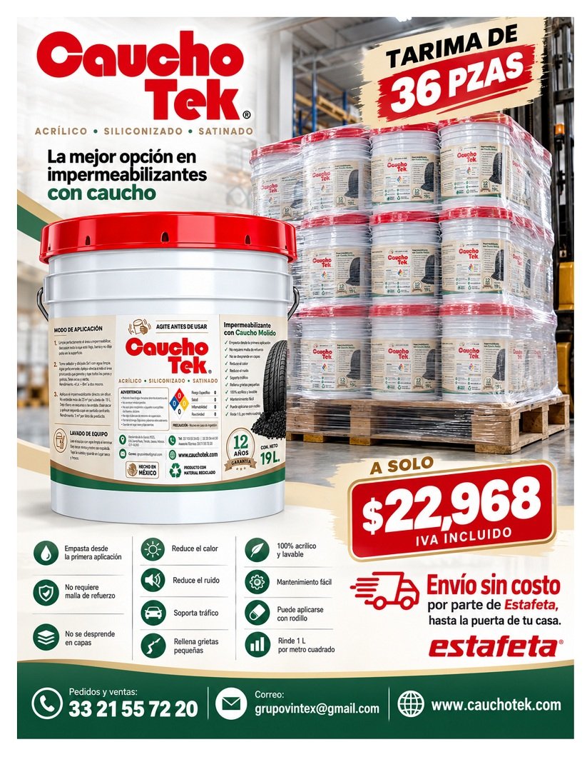 Anuncio de Pinturas Easy: impermeabilizante con caucho