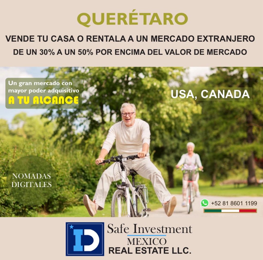 Anuncio de ID Real Estate: venta y renta de casas a extranjeros