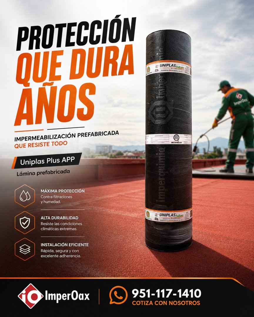 Anuncio de ImperOax: Impermeabilización prefabricada