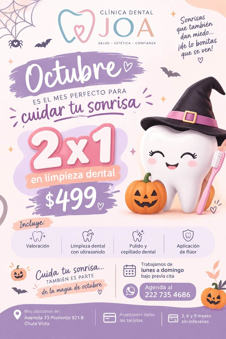 Anuncio de Clínica Dental JOA: limpieza dental