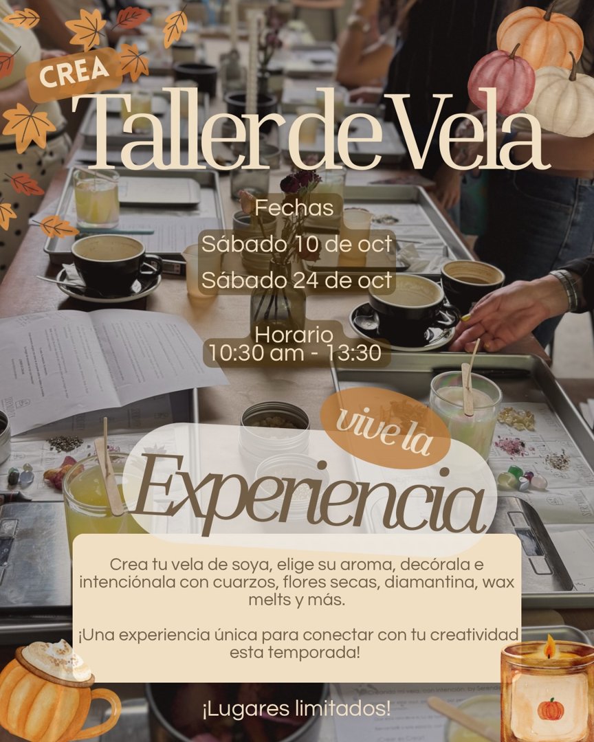 Anuncio de serendipitycandlesso: Taller de velas de soya