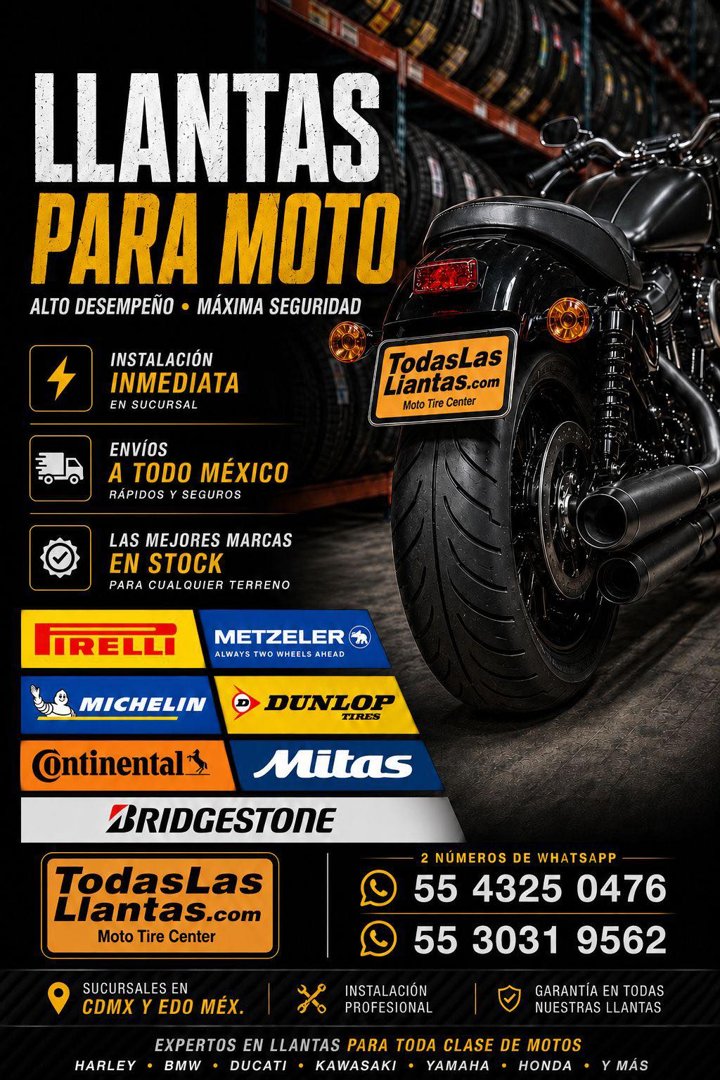 Anuncio de Todas Las Llantas .com / Llantera Premium: llantas para moto