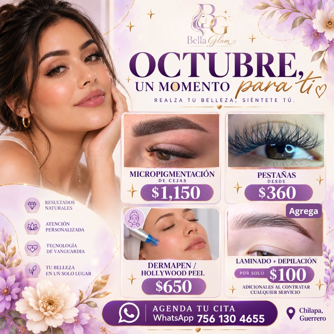 Anuncio de Bella Glam-Belleza Integral: servicios de belleza