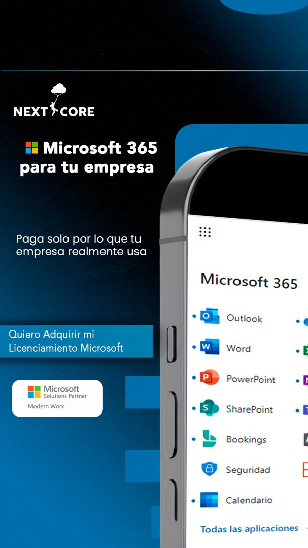 Anuncio de Nextcore Consulting: Licenciamiento Microsoft 365