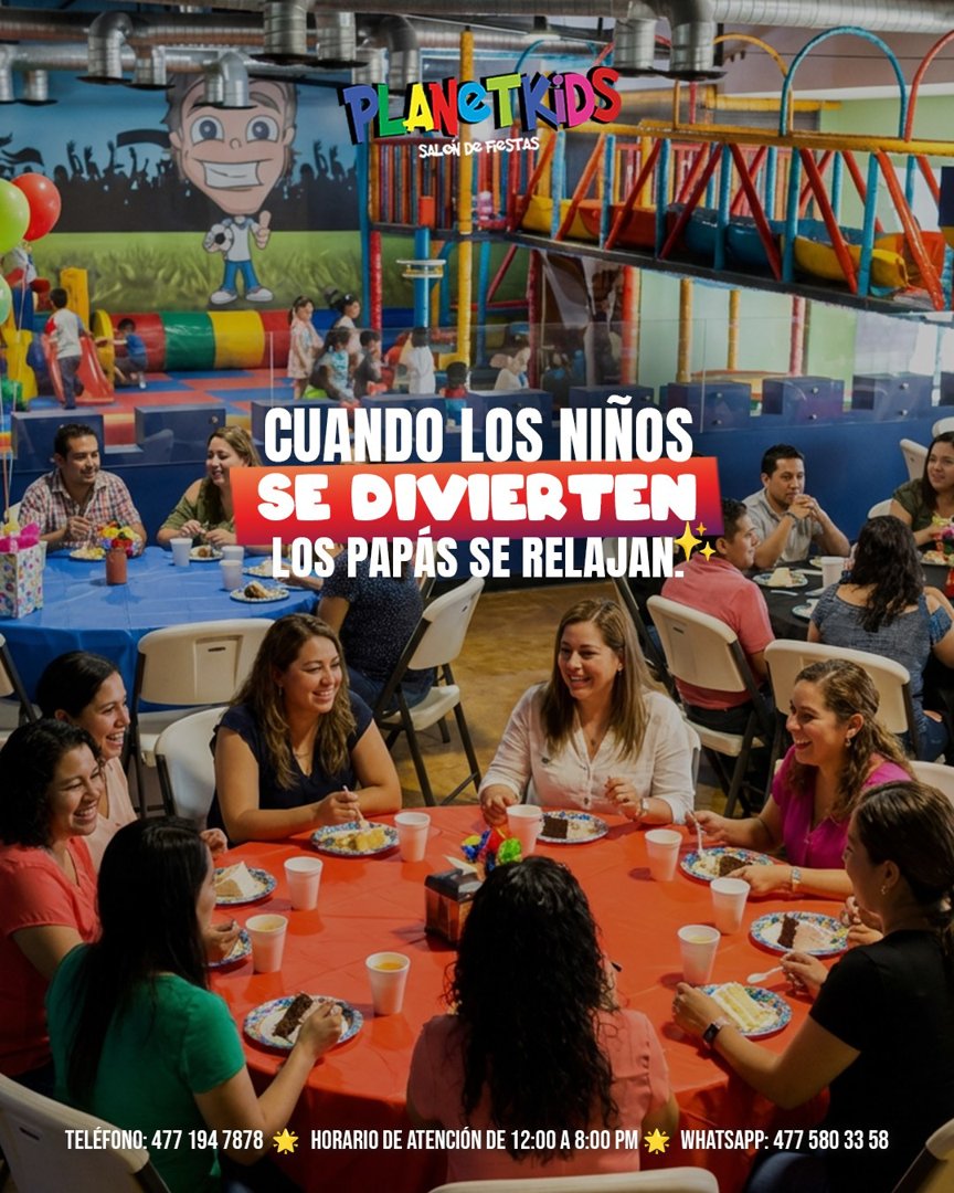Anuncio de PlanetKids: Salón de fiestas para niños