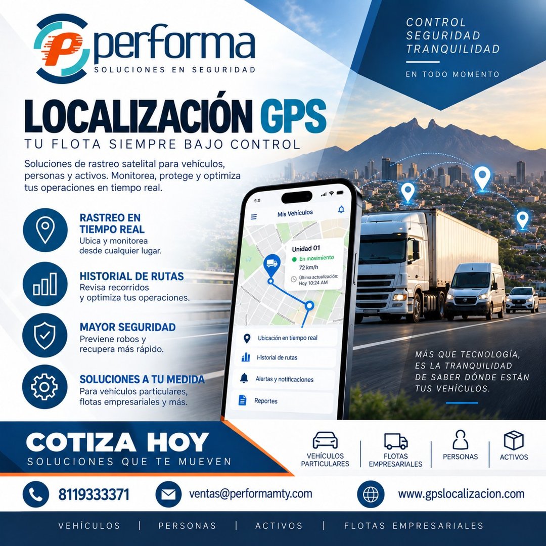 Anuncio de CCTV Camaras Monterrey: Localización GPS para flotas y vehículos