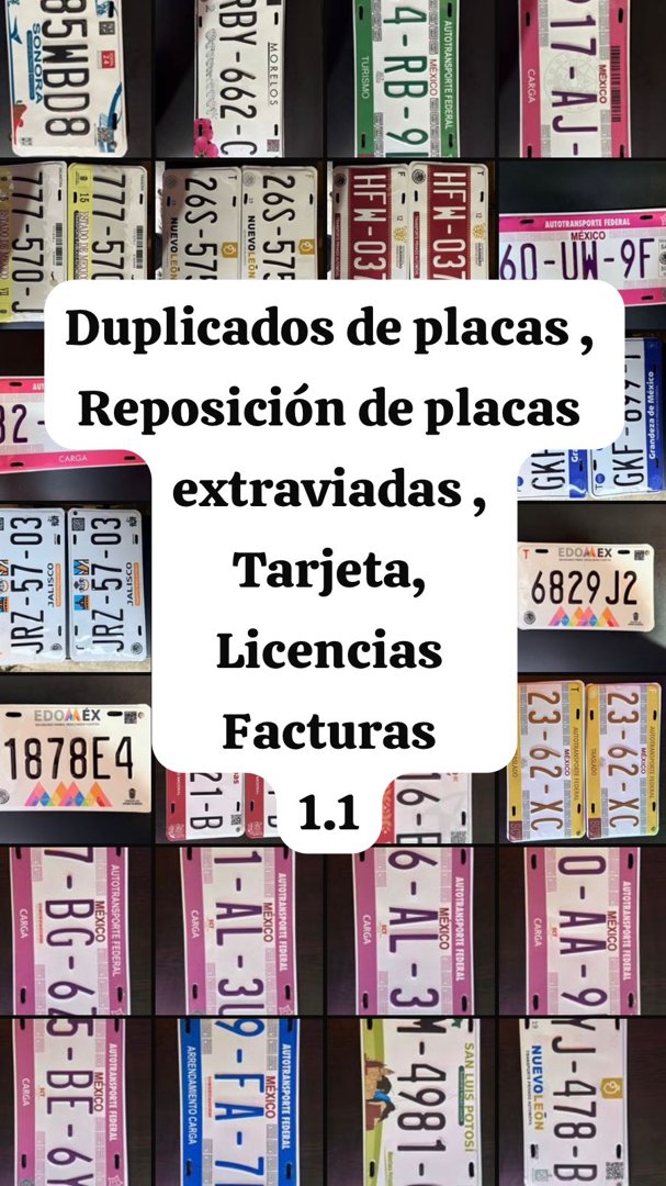 Anuncio de Gestoria 1.1: Gestoría de trámites de placas y licencias