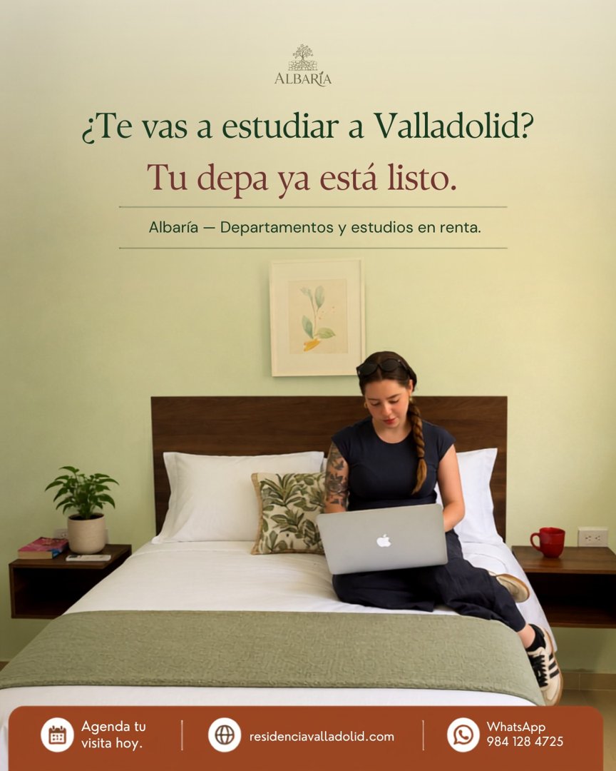Anuncio de Albaria - Residencia Valladolid: Departamentos y estudios en renta
