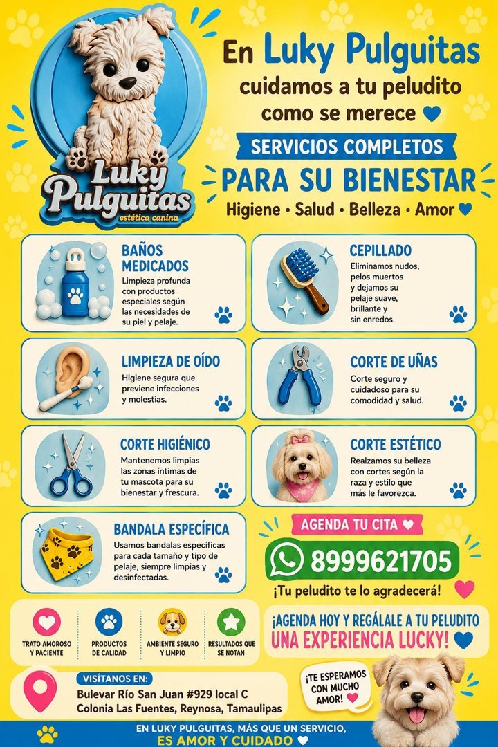 Anuncio de Lucky pulguitas