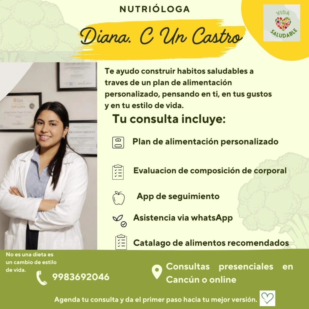 Anuncio de Vida Saludable: Consulta nutricional personalizada