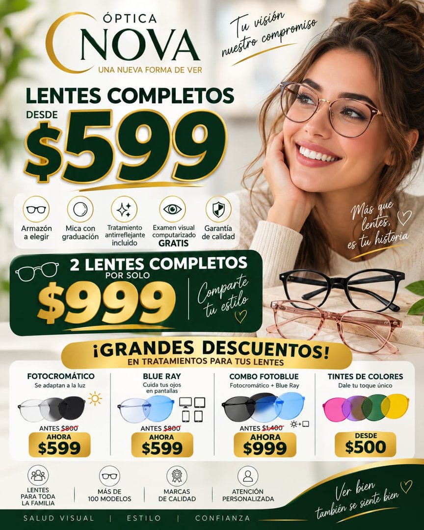 Anuncio de Óptica NOVA