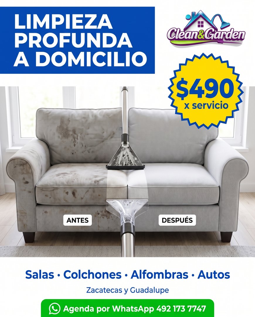 Anuncio de Clean&Garden: Limpieza profunda a domicilio