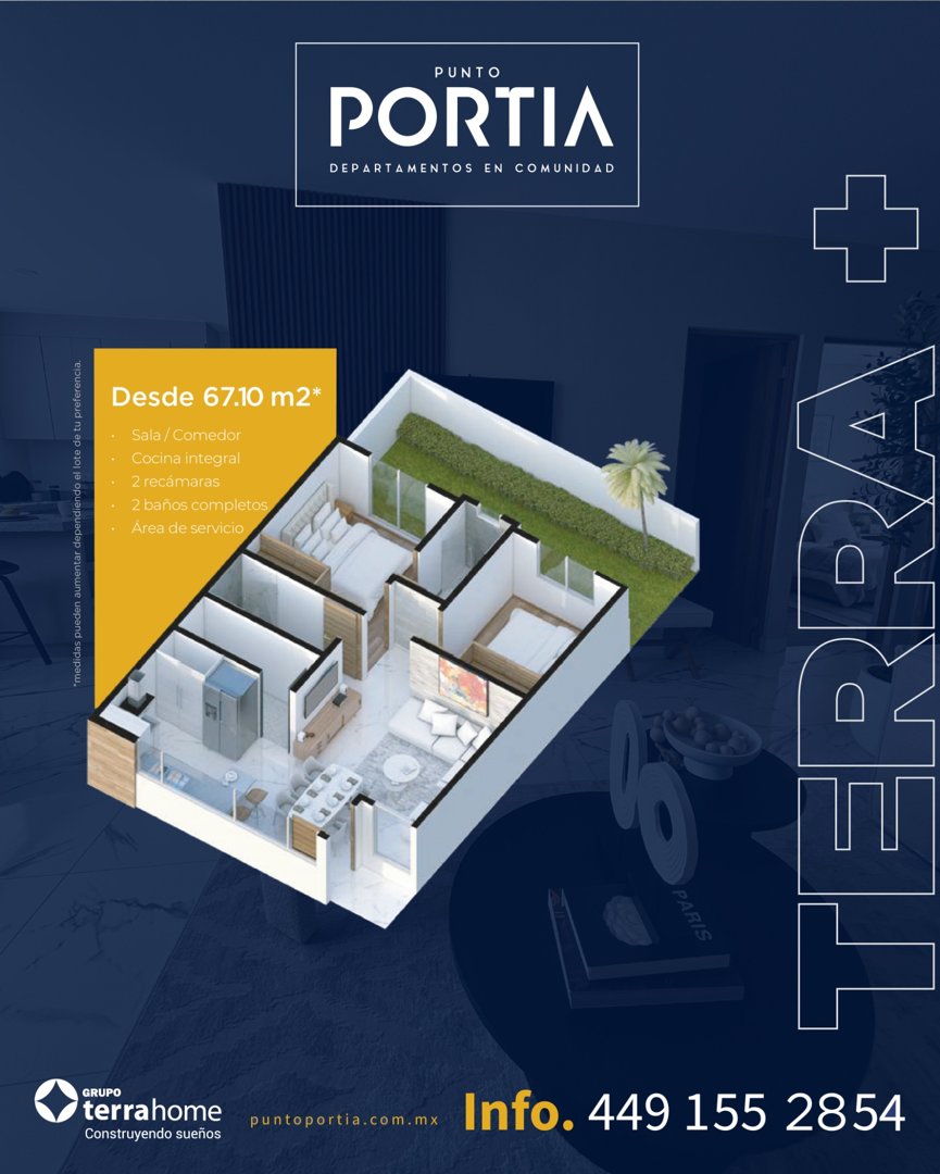 Anuncio de Punto Portia: departamentos en comunidad