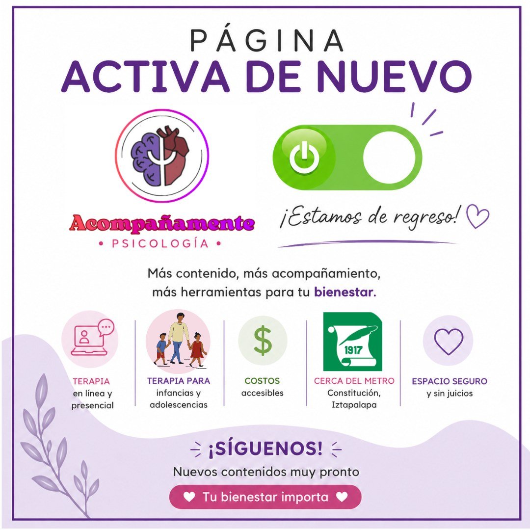 Anuncio de Acompañamente: psicología
