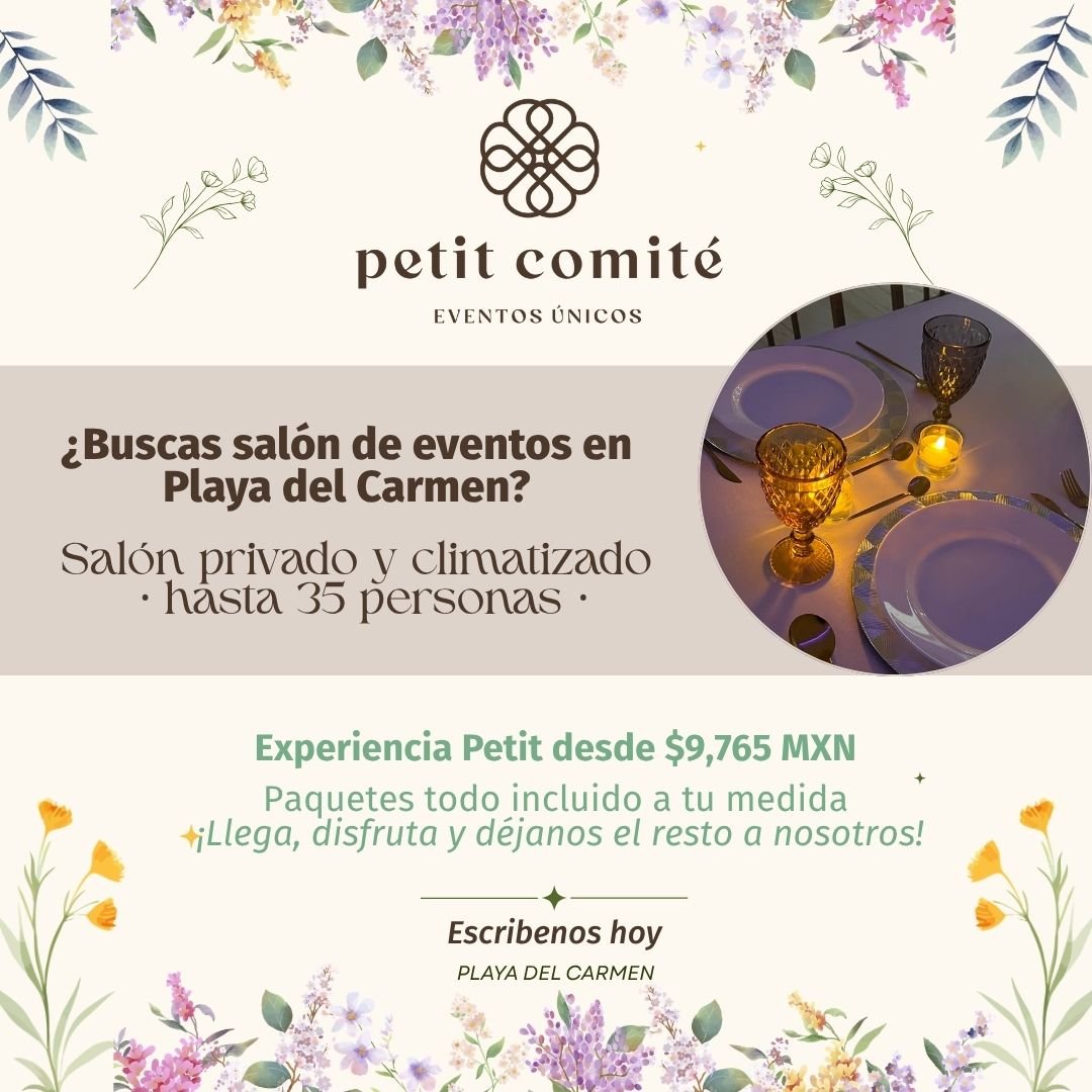 Anuncio de Petit Comité - Salón de Eventos