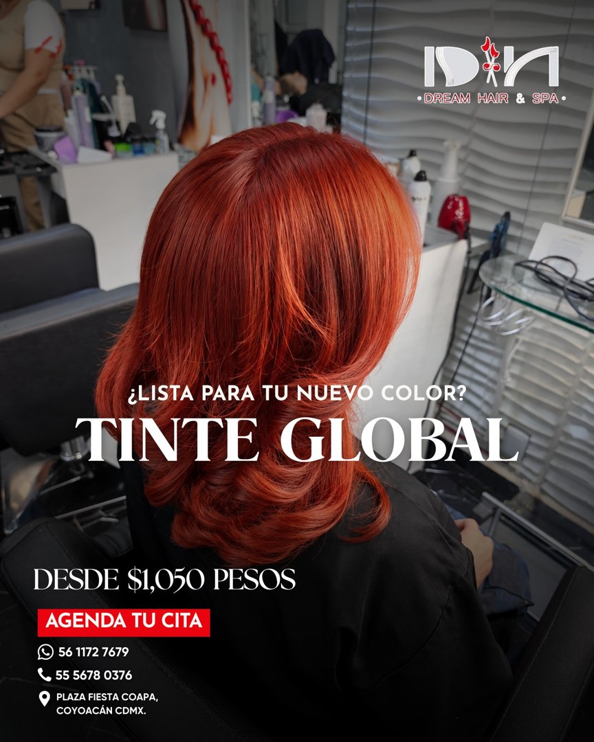 Anuncio de DREAM HAIR & SPA: tinte global