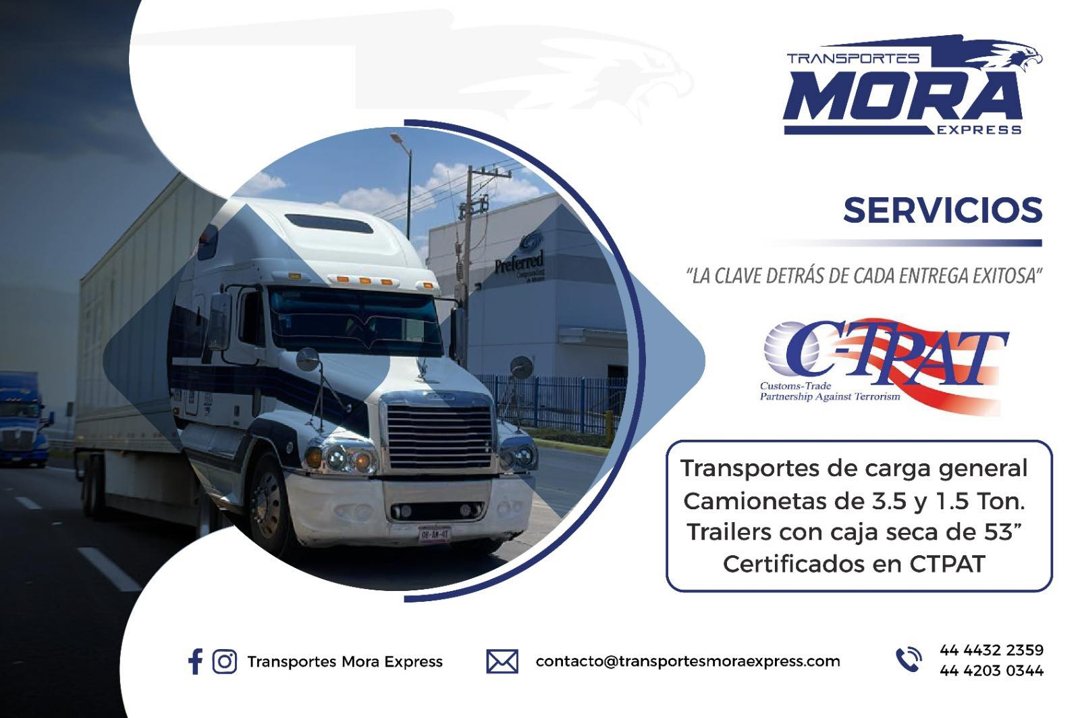 Anuncio de Transportes Mora Express: Transporte de carga general