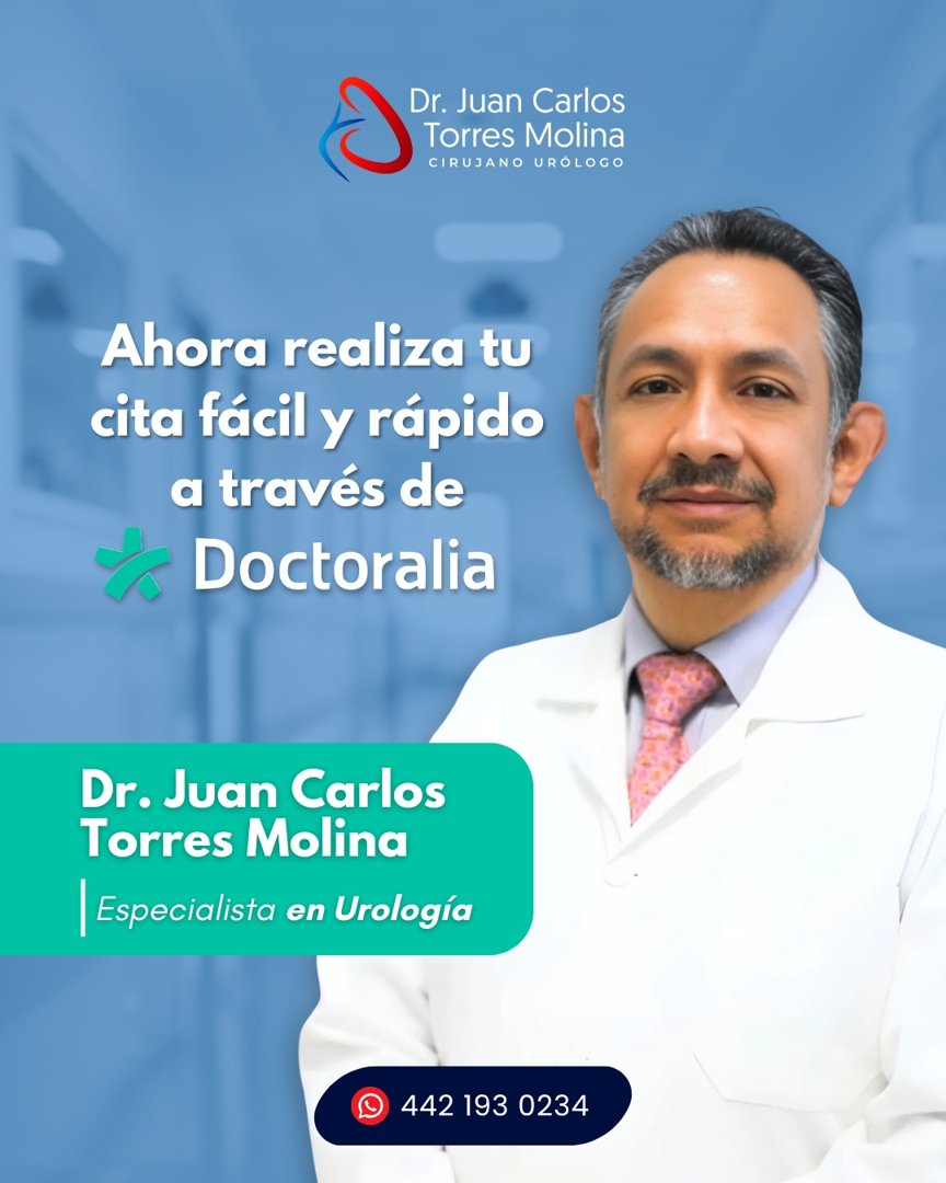 Anuncio de Urólogo Querétaro JCTM: Urología