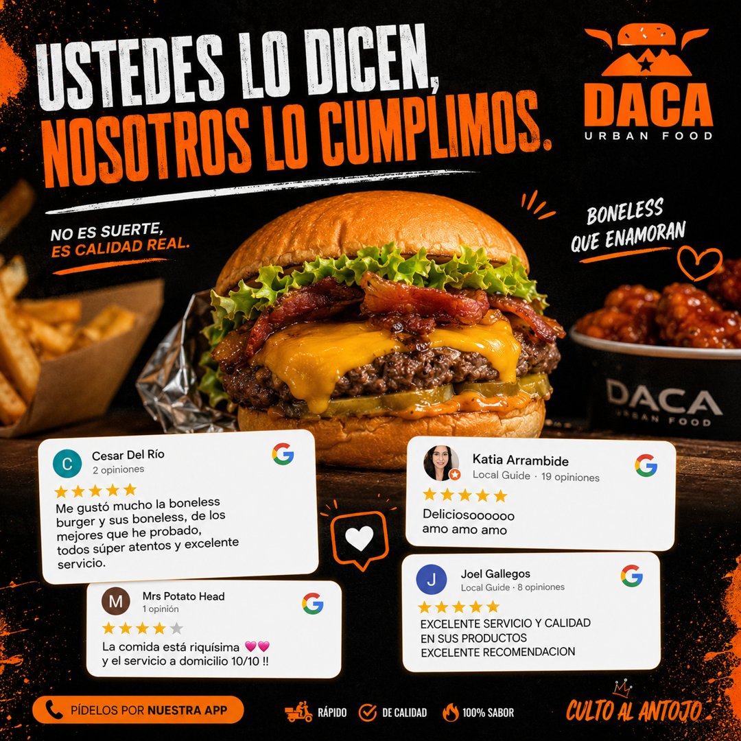 Anuncio de DACA URBAN FOOD: Restaurante de comida rápida