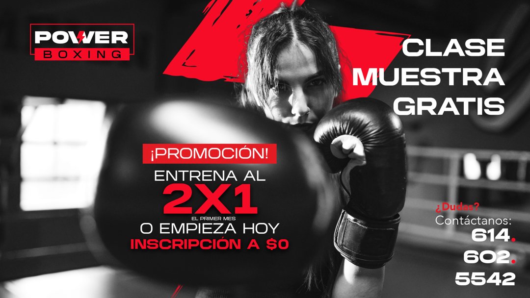 Anuncio de Power Boxing CUU: Clase de boxeo