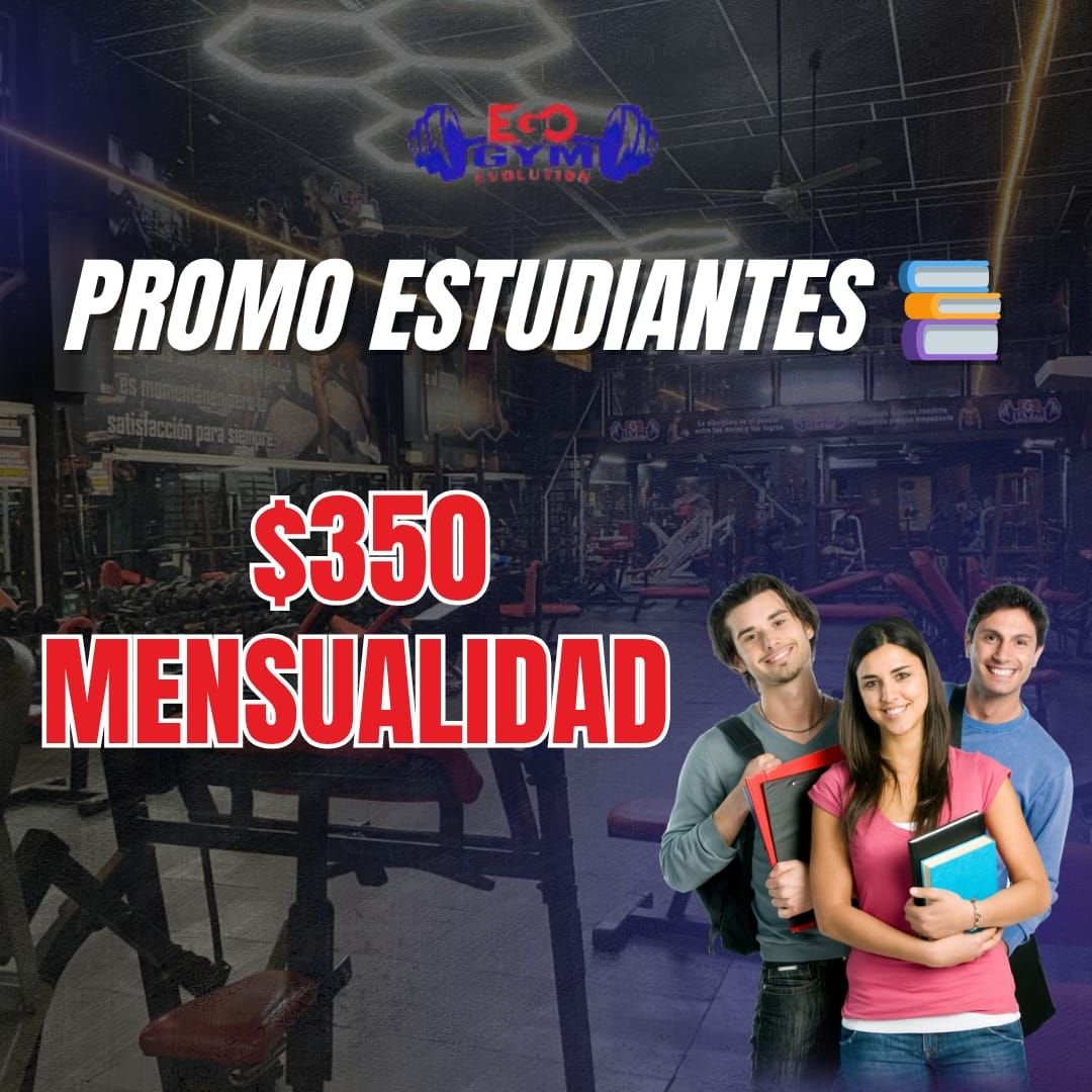 Anuncio de GYM EGO EVOLUTION MERIDA YUCATAN MEXICO: mensualidad
