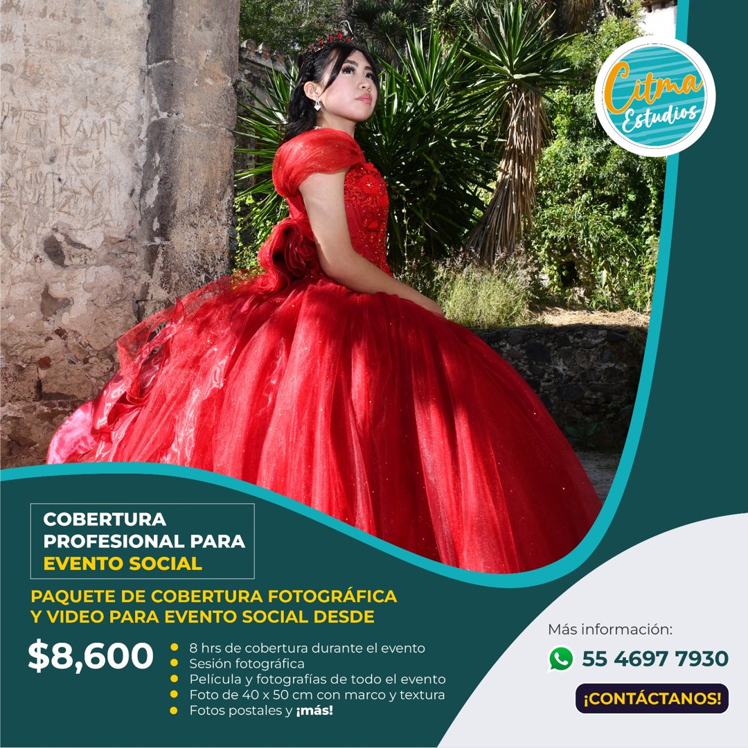 Anuncio de Citma Estudios: cobertura profesional para evento social