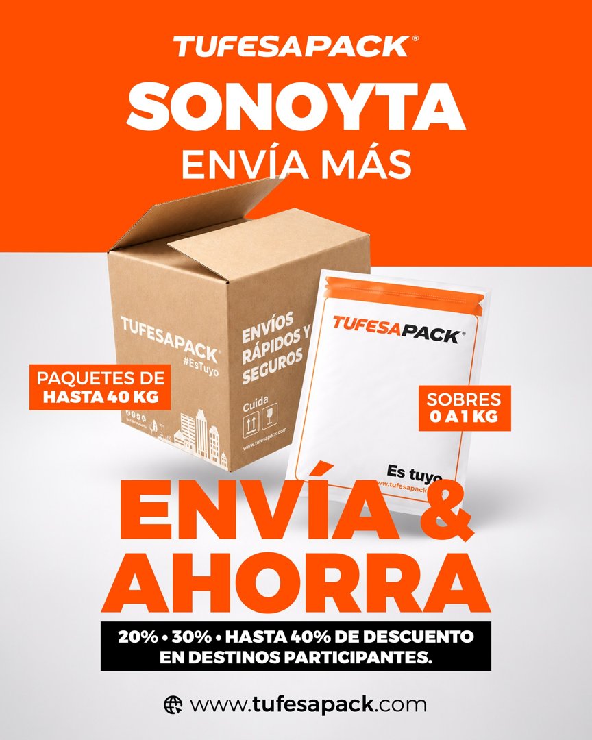 Anuncio de TufesaPack: Envíos de paquetes