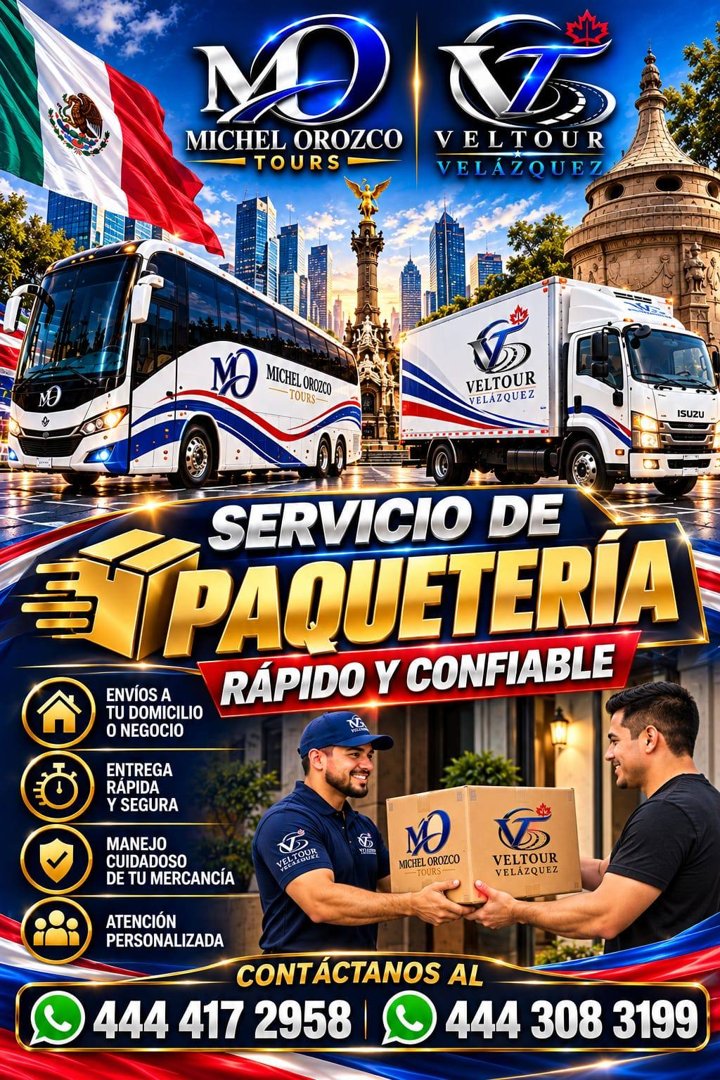 Anuncio de Veltur & Michel Orozco: paquetería