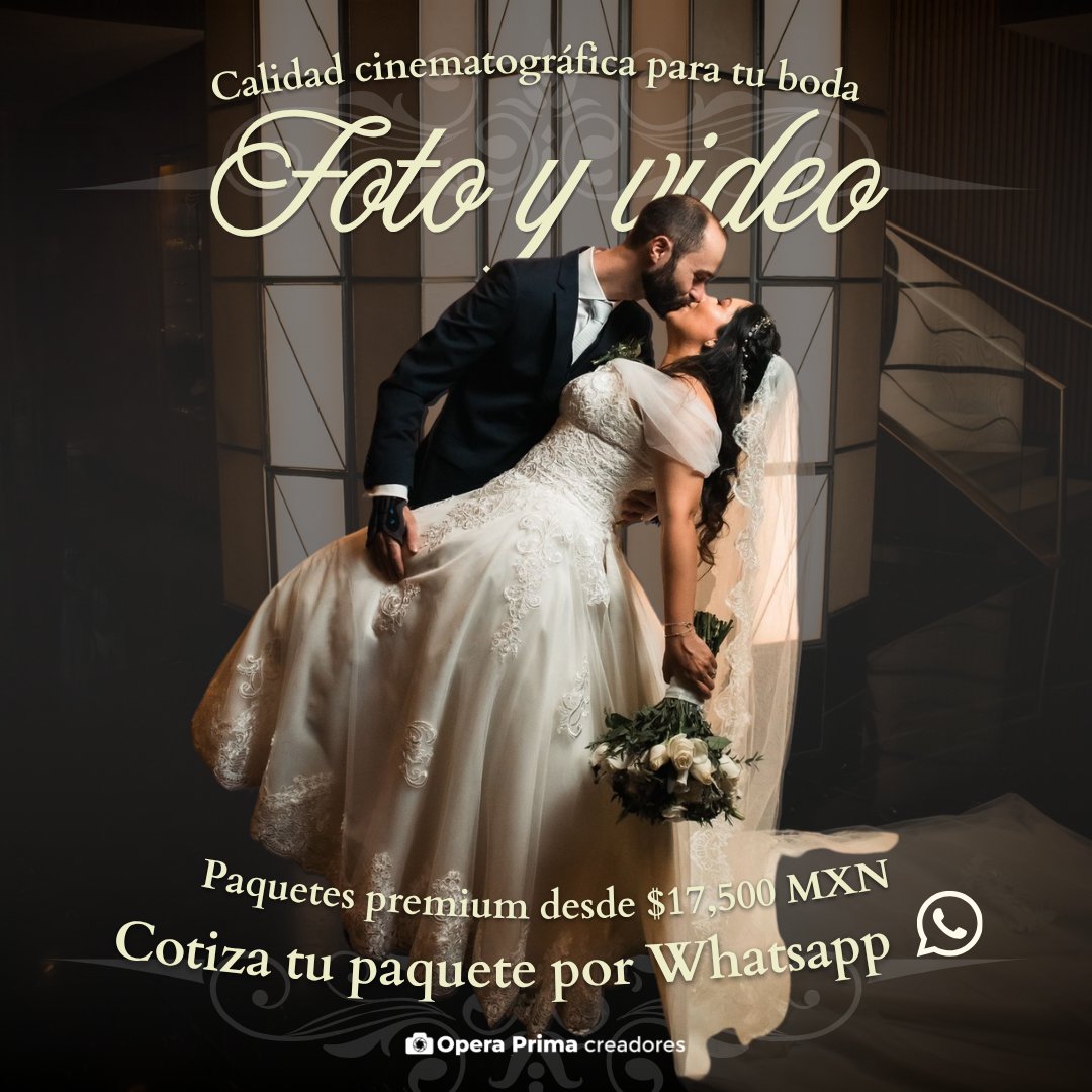 Anuncio de Opera Prima Creadores: Foto y video para bodas