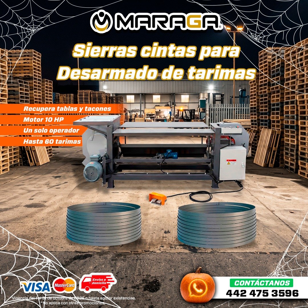 Anuncio de Tienda Maraga Queretaro: Sierras cintas para desarmado de tarimas
