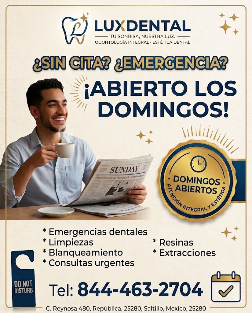 Anuncio de LuxDental: odontología integral