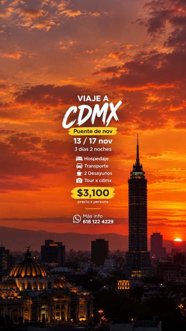 Anuncio de Turistik: Viaje a CDMX