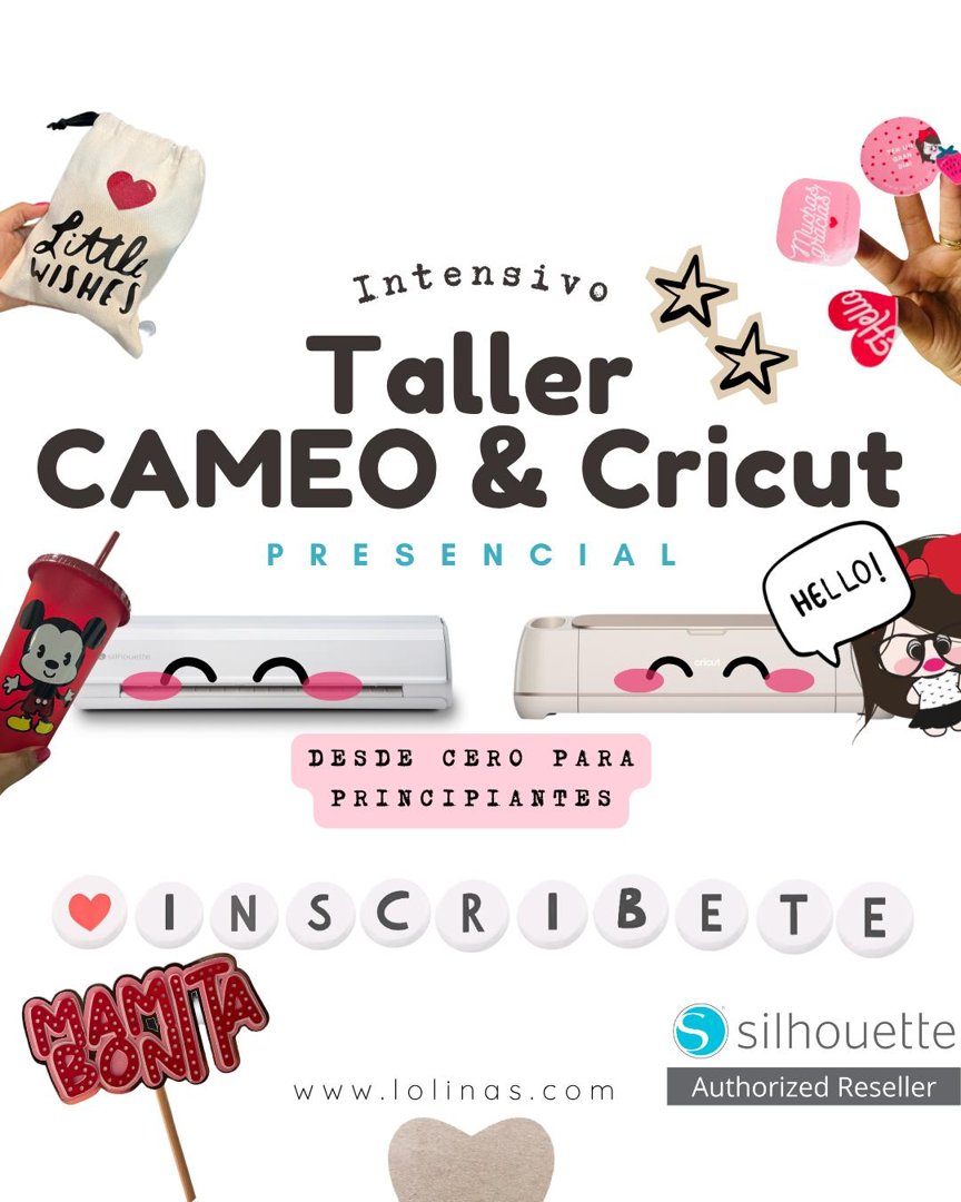 Anuncio de Lolinas Talleres: Taller CAMEO & Cricut