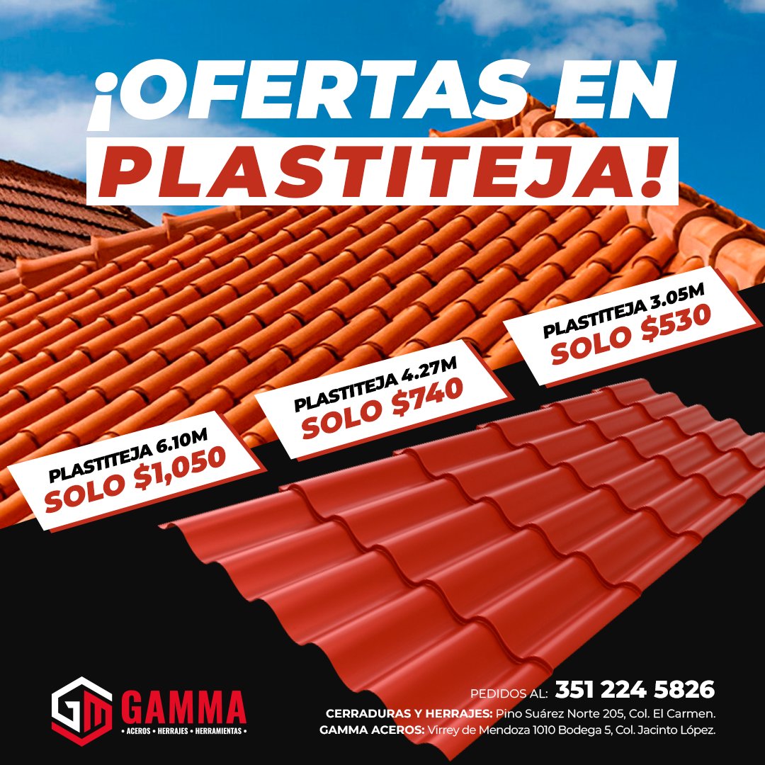 Anuncio de Gamma Aceros: Plastiteje