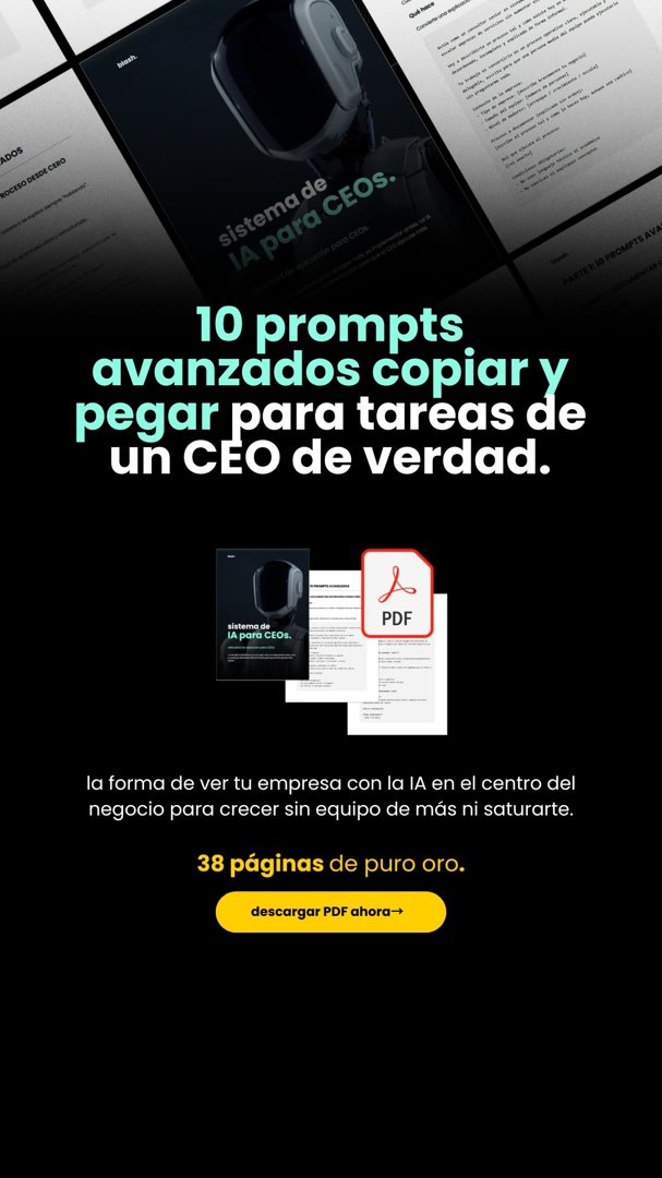 Anuncio de Blash Scale: prompts de IA para CEOs