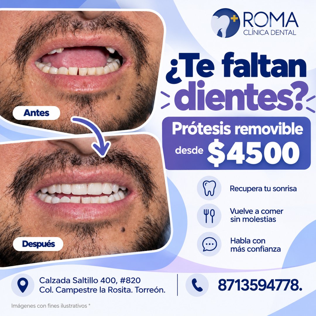 Anuncio de Clínica Dental Roma Trc: Prótesis removible
