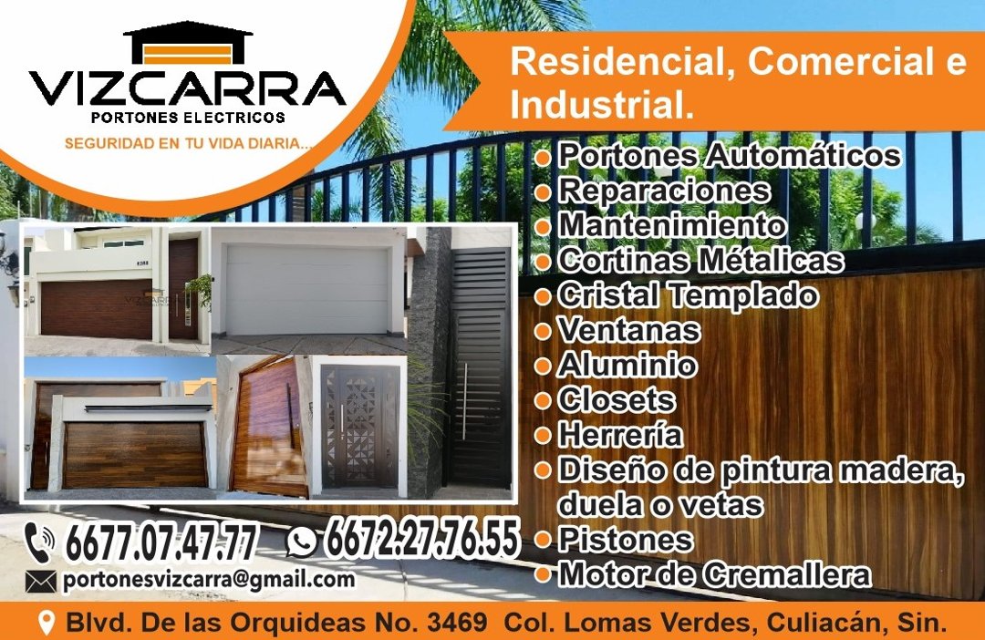 Anuncio de Portones Vizcarra: Portones y herrería