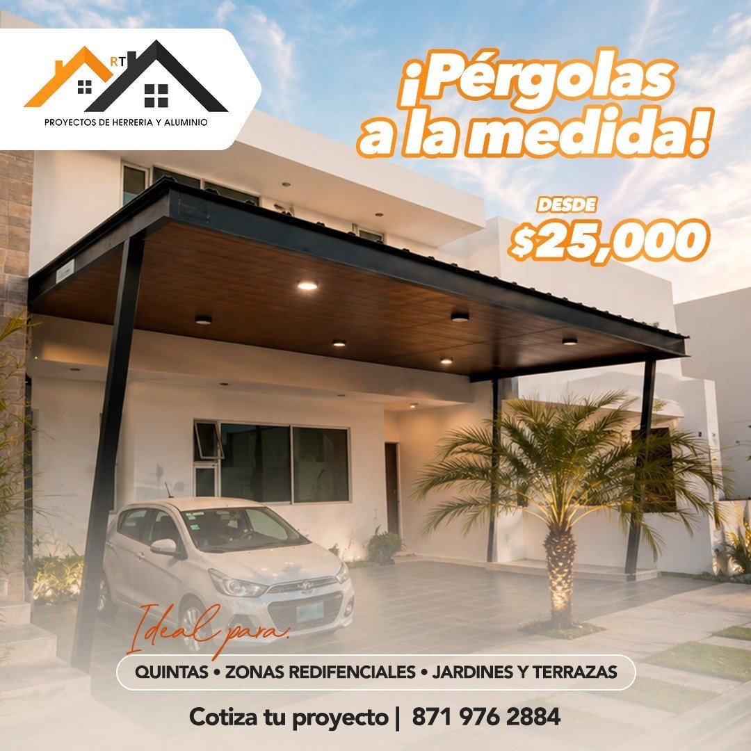 Anuncio de Proyectos RT: pérgolas