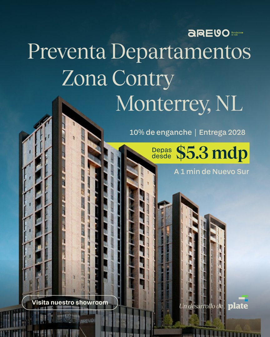 Anuncio de Arevo: departamentos