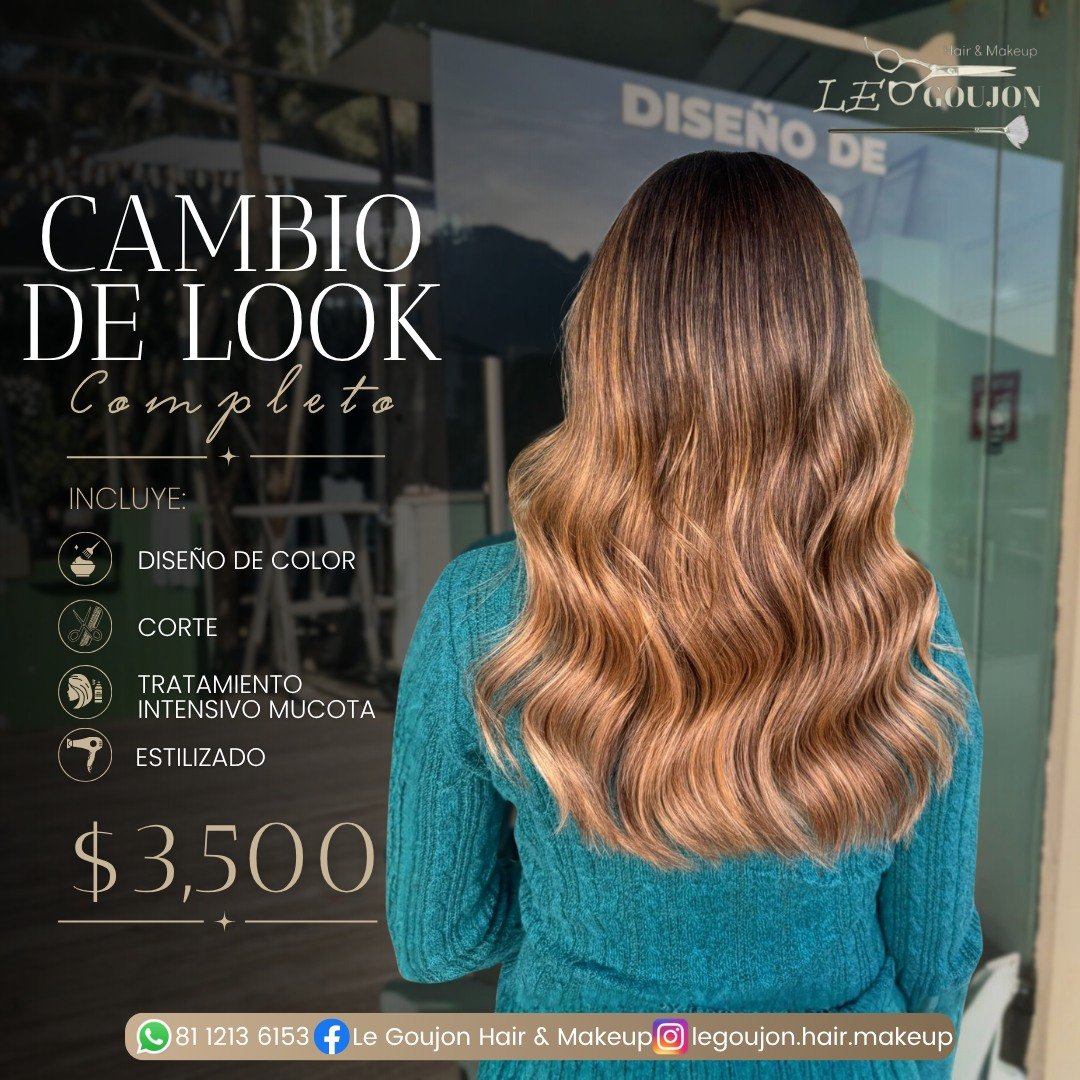 Anuncio de Le Goujon Hair & Makeup: cambio de look completo