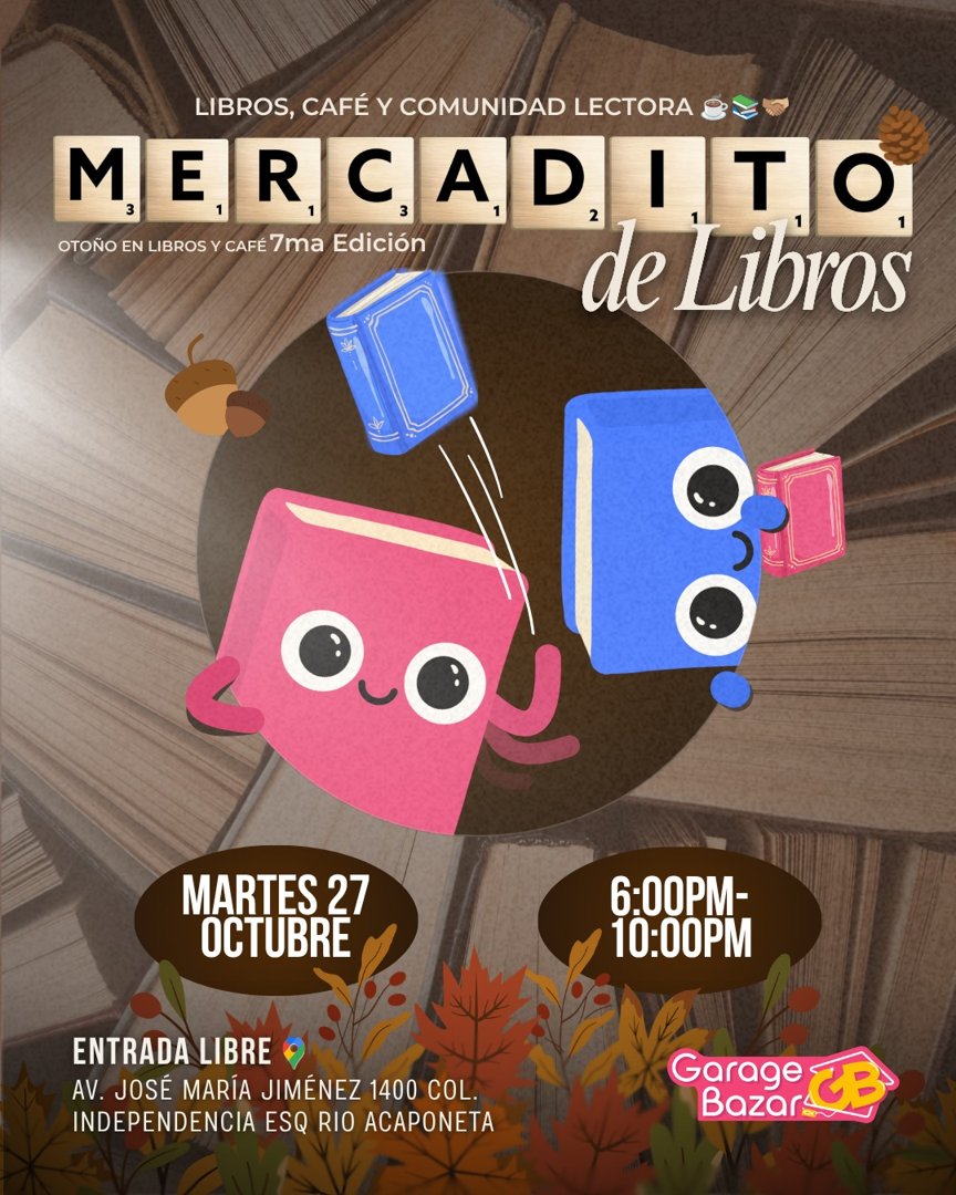Anuncio de Garage Bazar: Mercadito de libros