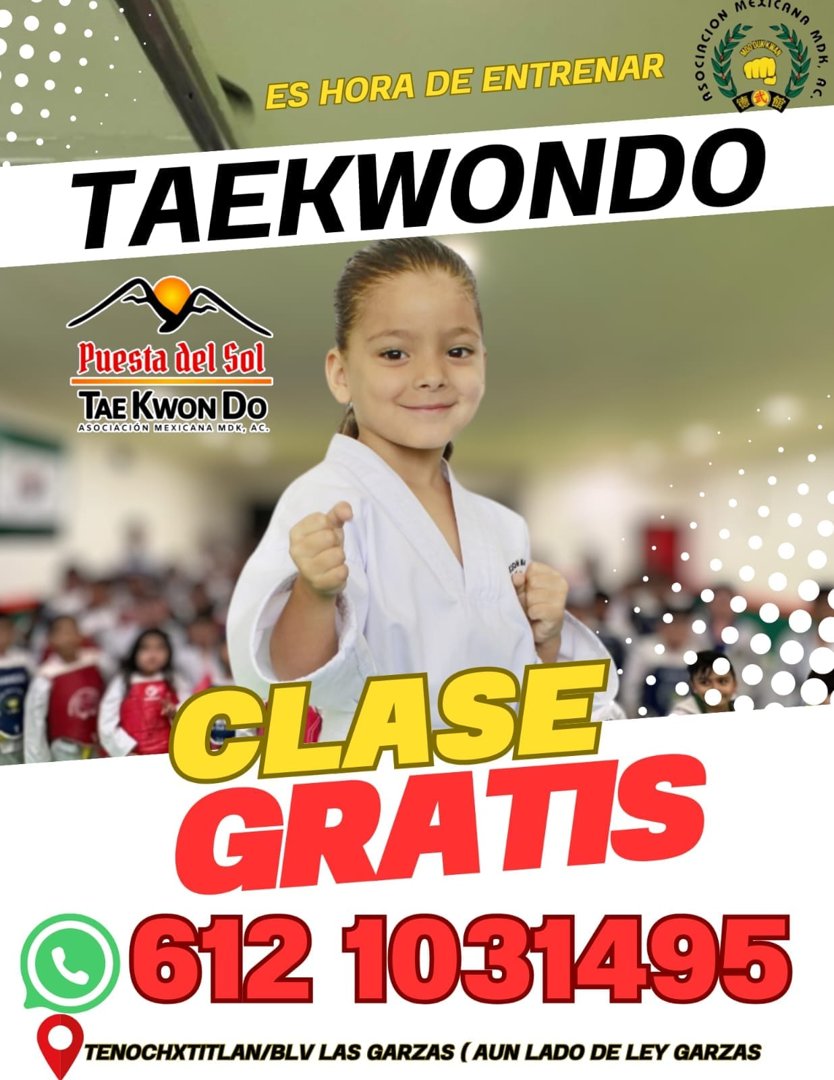 Anuncio de MDK Puesta del sol taekwondo: Clase de taekwondo